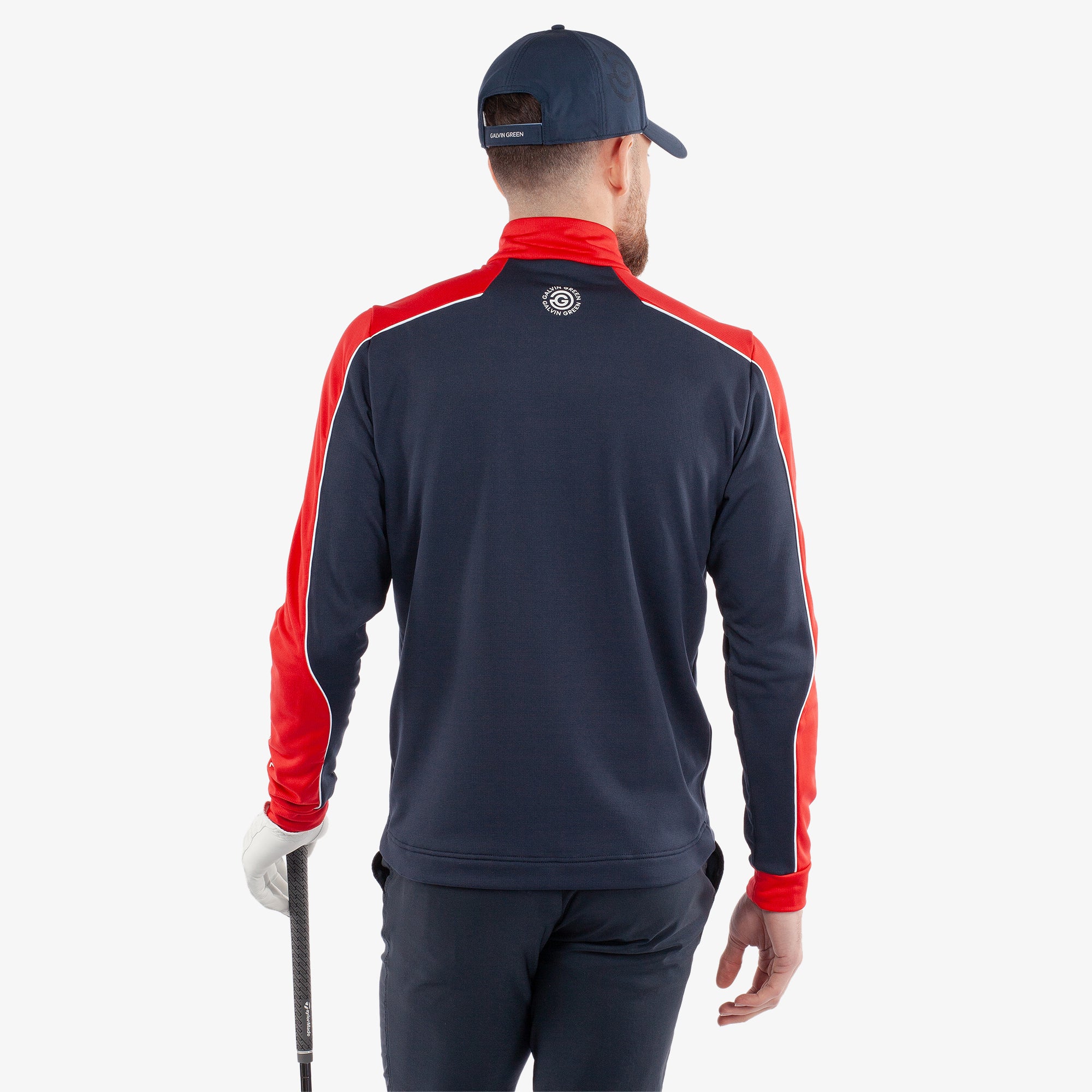 Galvin Green Dave Insulate Mens Golf Mid Layer Navy/Red